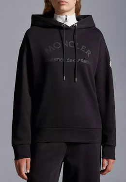 MONCLER: Чёрная толстовка 