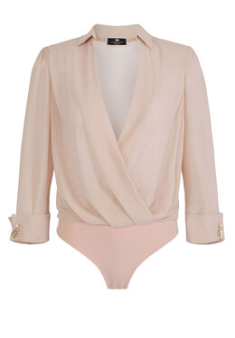 ELISABETTA FRANCHI: Бежевый боди 