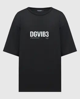 Dolce&Gabbana: Чёрная футболка 