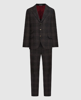 Brunello Cucinelli: Коричневый костюм 
