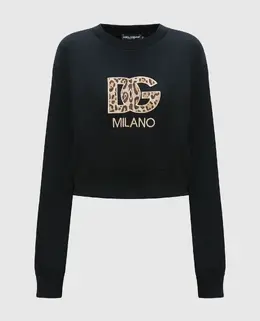 Dolce&Gabbana: Чёрный свитшот  DG