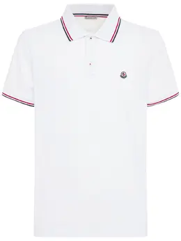 MONCLER: Хлопковое поло 