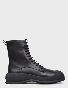 BALLY: Чёрные ботинки 
