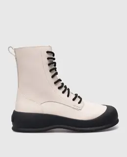 Bally: Бежевые ботинки 