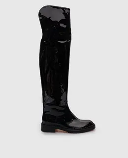 Santoni: Чёрные сапоги 