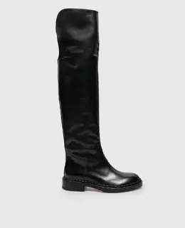 Santoni: Чёрные сапоги 