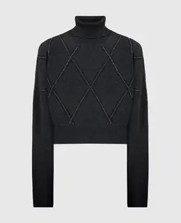 Brunello Cucinelli: Серый свитер 