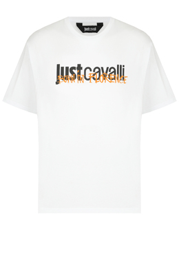 JUST CAVALLI: Белая футболка 