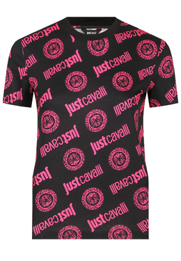 JUST CAVALLI: Розовая футболка 