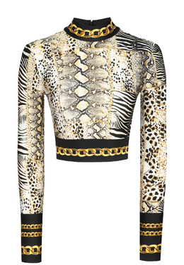 JUST CAVALLI: Бежевый топ 