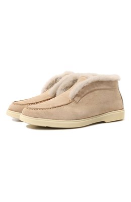 Santoni: Бежевые ботинки  Yalta