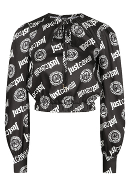 JUST CAVALLI: Чёрная блуза 