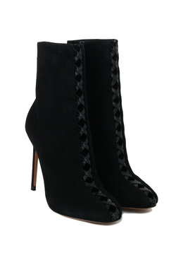 AQUAZZURA: Чёрные ботинки 