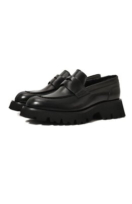 Santoni: Чёрные лоферы 