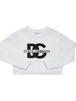 DOLCE & GABBANA: Бавовняні світшоти 