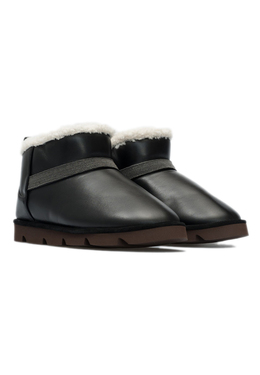 BRUNELLO CUCINELLI: Чёрные угги 