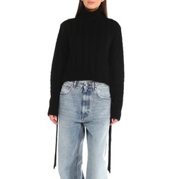 Mm6 Maison Margiela: Чёрный свитер 