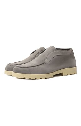 Santoni: Серые ботинки 