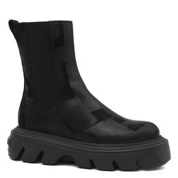 Casadei: Чёрные ботинки 