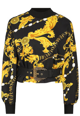 VERSACE JEANS COUTURE: Чёрный свитер 