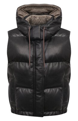 Brunello Cucinelli: Кожаный жилет 