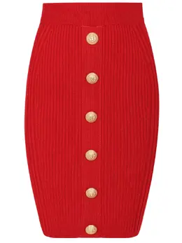BALMAIN: Юбка из вискозы 