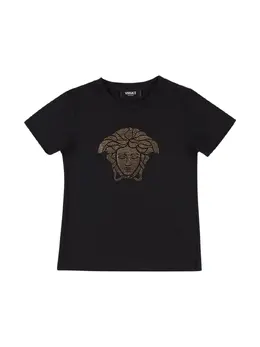 VERSACE: Футболка  Medusa со стразами