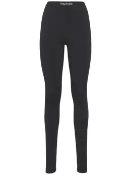 TOM FORD: Легинсы  Logo стрейч