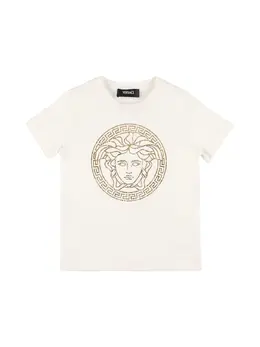 VERSACE: Хлопковая футболка  Medusa