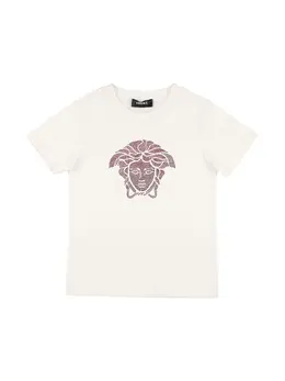 VERSACE: Футболки в стразах  Medusa