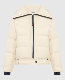 Moncler Grenoble: Жёлтый пуховик 