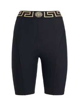 VERSACE: Шорты  Greca из лайкры