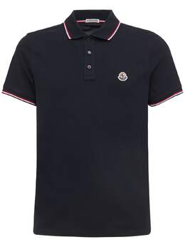 MONCLER: Хлопковое поло 