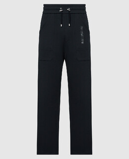 Balmain: Чёрные брюки 