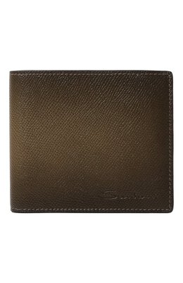 Santoni: Кошелёк цвета хаки 