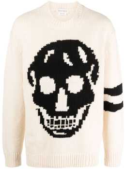 Alexander McQueen: Свитер  Skull в полоску