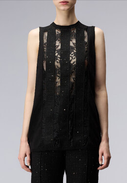 ELIE SAAB: Чёрный топ 