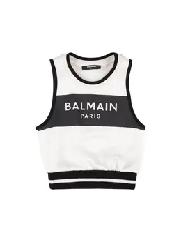 BALMAIN: Хлопковый топ 