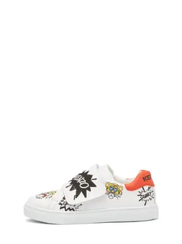 KENZO KIDS: Белые кроссовки 