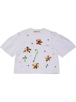 MARNI JUNIOR: Хлопковая футболка 