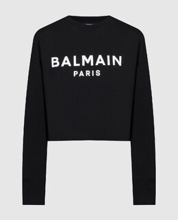 Balmain: Чёрный свитшот 