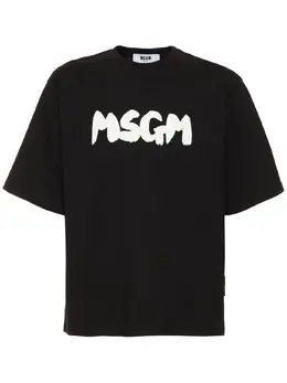 MSGM: Футболка с принтом 