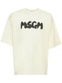 MSGM: Футболка с принтом 