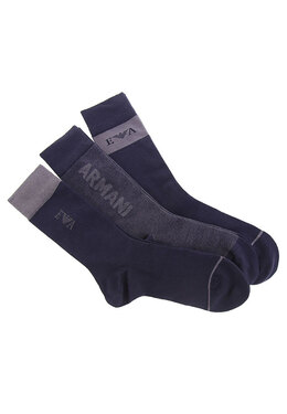 EMPORIO ARMANI Underwear: Синие носки 