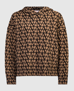 Valentino: Коричневая толстовка 