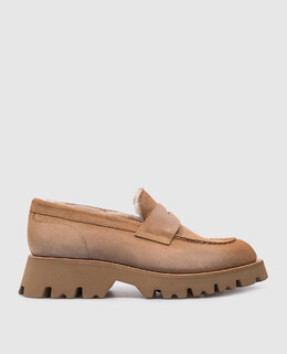 Santoni: Коричневі лофери 