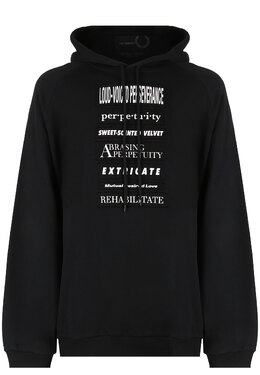 FRED PERRY: Чёрная толстовка 