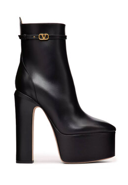 VALENTINO: Чёрные ботинки 