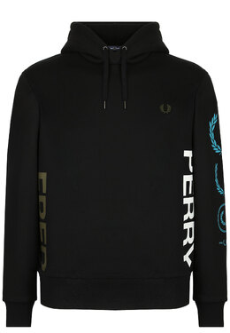 FRED PERRY: Чёрная толстовка 