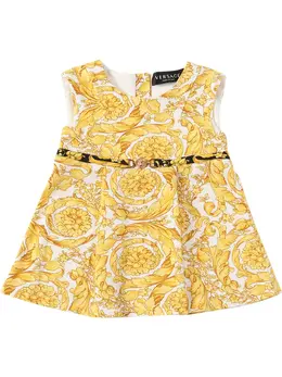 VERSACE: Платье  Baroque с принтом